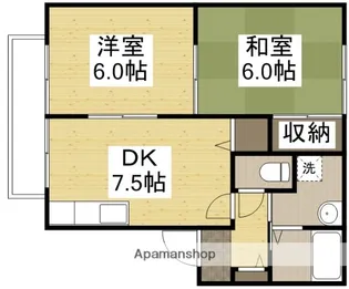 ビバーチェナラバラB【102号室】の間取り