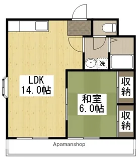 ユートピア光和Ⅰ【202号室】の間取り