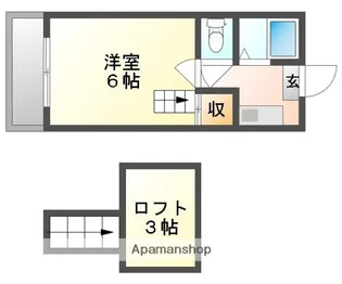 アバンティ奉還町【2階】の間取り