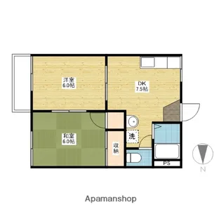 メゾンエレガンス【105号室】の間取り