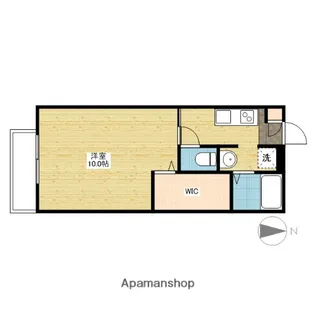 STATES MINAMI Ⅱ番館【106号室】の間取り