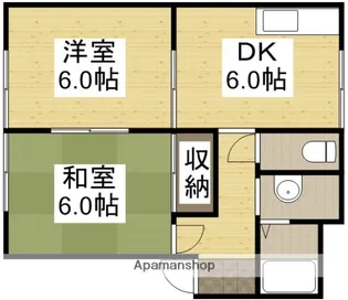 フレグランス21Ⅲ【203号室】の間取り