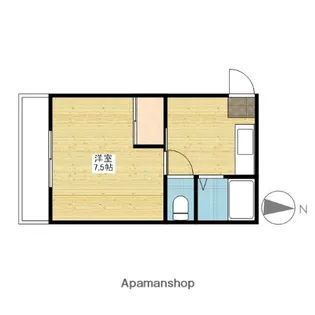 アーバンライフ泉田 Ⅰ棟【131号室】の間取り