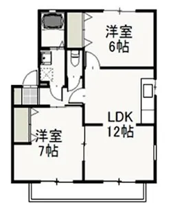 ファミールのざき【2階】の間取り