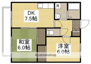 サンセール【201号室】の間取り