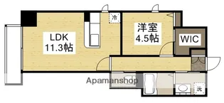 リビンコートSTUDIO富町【501号室】の間取り