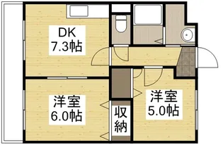 オルセーメゾンE【2階】の間取り