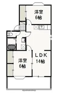 アンジェリーク・ドミール B【1階】の間取り