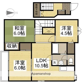 グリーンピア南輝A【201号室】の間取り