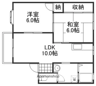 シェンブラ瀬戸B棟【1階】の間取り