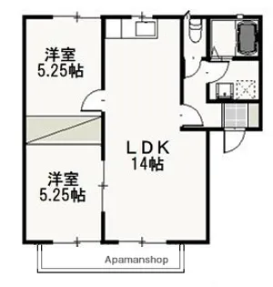 パインパレス E【2階】の間取り