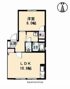 グレースタウン A棟【1階】の間取り