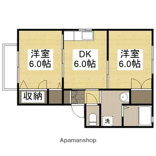 レーベン平井 A【2階】の間取り