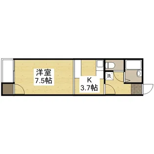 パルシェハイツ【202号室】の間取り