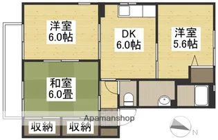 シャーメゾン万富 A棟【1階】の間取り