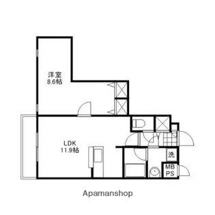 昭和住宅ビル【305号室】の間取り