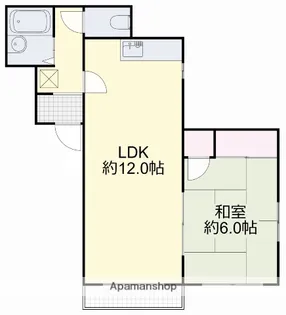 川井コーポ【2階】の間取り