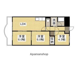 第3北村マンション【3階】の間取り
