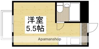 ビッグジョイ【201号室】の間取り
