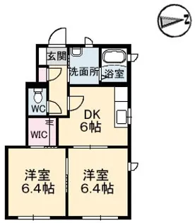 シャーメゾン山崎【1階】の間取り