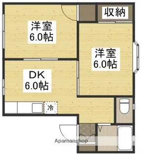 ファミーユKⅡ【1階】の間取り