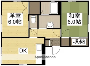 ぷらんたんB【1階】の間取り