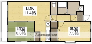 アフェクション倉田【3階】の間取り