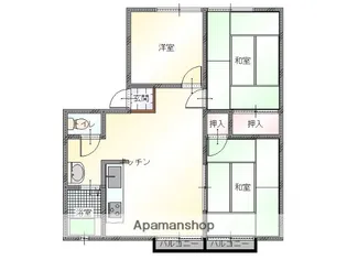 ベルメゾン西市B【1階】の間取り