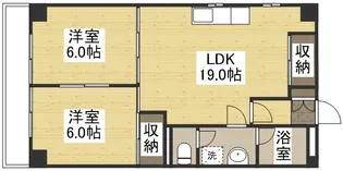 深可ヒュッテ【305号室】の間取り