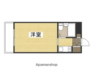 アルファ清心町Ⅰ【206号室】の間取り