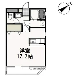 ヴィクトワール南方【4階】の間取り