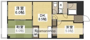 ヤマシタ大元ビル【2階】の間取り