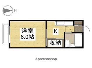 コーポ難波【1階】の間取り