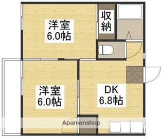 フォーブル望月A【201号室】の間取り