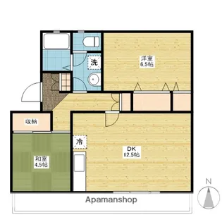 サンライズパレス【2階】の間取り