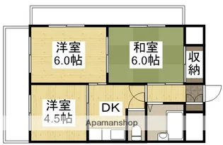 清輝橋マンション【6階】の間取り