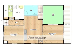 レジデンス奥田【301号室】の間取り