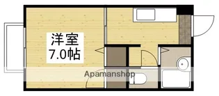 マルシンアパート A【2階】の間取り