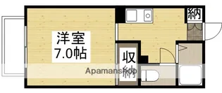 サンヴィレッジ山内【106号室】の間取り