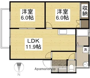 グリーンピア福浜【101号室】の間取り