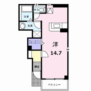 グレンツェントA【105号室】の間取り