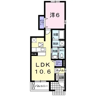 アトリュームA【1階】の間取り