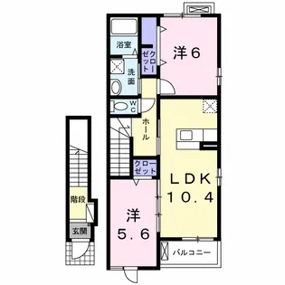 セレーノ【2階】の間取り