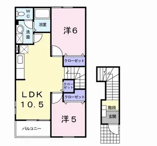 ボーテ【2階】の間取り