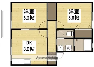 パレアナハウス A【2階】の間取り