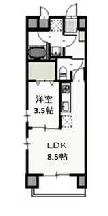 1LDKの間取り画像