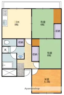 ガーデンコートほなみ【1階】の間取り