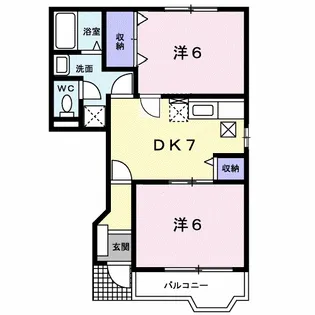 プロムナードΑ【1階】の間取り