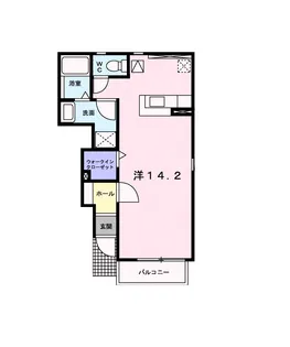 OAZO B棟【105号室】の間取り