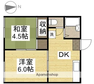ヒカリコーポⅠ【2階】の間取り